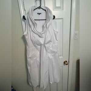 Samuel Dong White Classic Bubble Dress